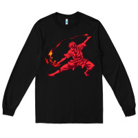 Black zuko Long Sleeve Tee - DesigneFamous
