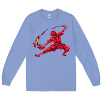 Colony Blue zuko Long Sleeve Tee - DesigneFamous