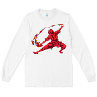 White zuko Long Sleeve Tee - DesigneFamous