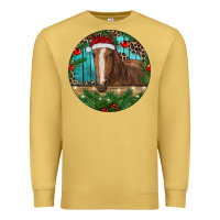 Antique Gold Brown Horse Christmas Premium Sweatshirt - RanaPortraitStore