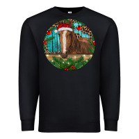 Black Brown Horse Christmas Premium Sweatshirt - RanaPortraitStore