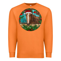 Carrot Brown Horse Christmas Premium Sweatshirt - RanaPortraitStore