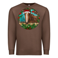 Chestnut Brown Horse Christmas Premium Sweatshirt - RanaPortraitStore