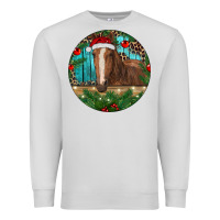 Dove Grey Brown Horse Christmas Premium Sweatshirt - RanaPortraitStore