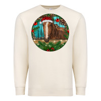 Sandshell Brown Horse Christmas Premium Sweatshirt - RanaPortraitStore