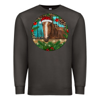 Smoke Brown Horse Christmas Premium Sweatshirt - RanaPortraitStore