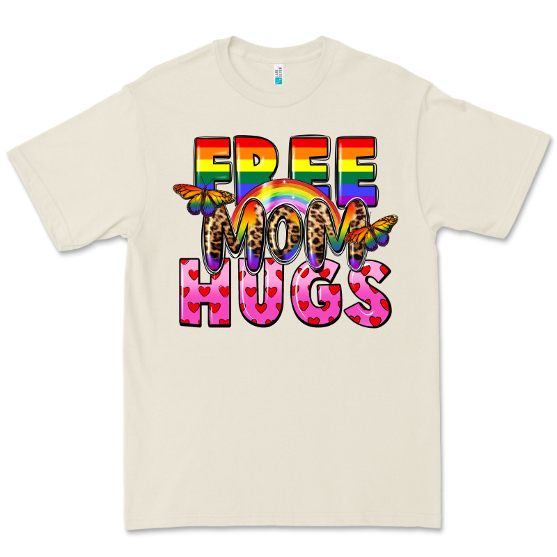 Free Mom Hugs Premium Tee by FaDigitalArtStudio | Teevron