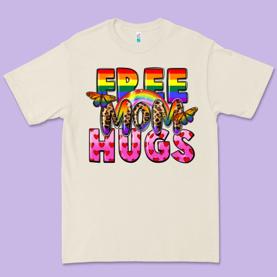 Free Mom Hugs Premium Tee Designed By Fadigitalartstudio