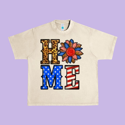 4th Of July Home Urban Heavy Tee Designed By Bundleandbundleshop