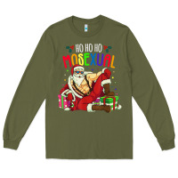 Army Green mens ho ho ho mosexual Long Sleeve Tee - DesigneFamous