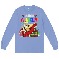Colony Blue mens ho ho ho mosexual Long Sleeve Tee - DesigneFamous