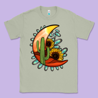 Desert Moon Classic Tee Designed By Jasminsmagicworld