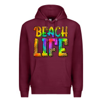 Burgundy beach life Premium Hoodie - Jasminsmagicworld
