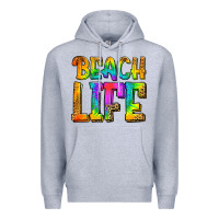 Heather Grey beach life Premium Hoodie - Jasminsmagicworld