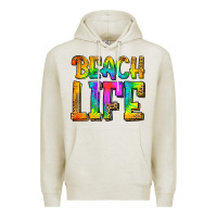 Oatmeal Heather beach life Premium Hoodie - Jasminsmagicworld