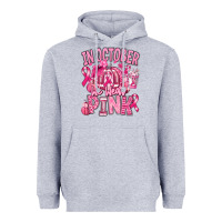 Heather Grey in october we wear pink american football Heavyweight Hoodie - RanaPortraitStore