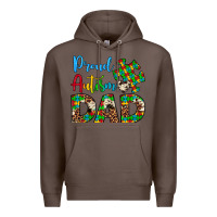 Coffee proud autism dad Premium Hoodie - Artiststas