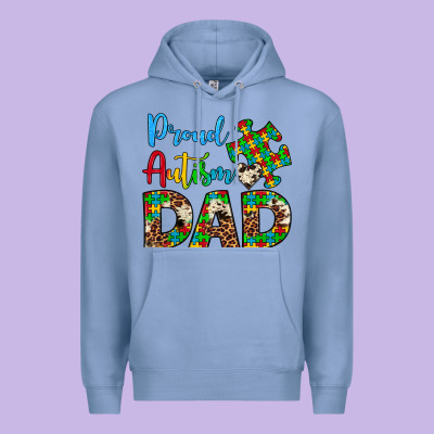 Proud Autism Dad Premium Hoodie Designed By Artiststas