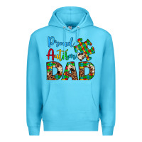 Ocean Blue proud autism dad Premium Hoodie - Artiststas