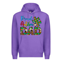 Purple proud autism dad Premium Hoodie - Artiststas
