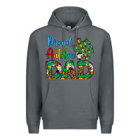 Rock proud autism dad Premium Hoodie - Artiststas
