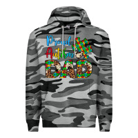 Slate Camo proud autism dad Premium Hoodie - Artiststas