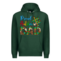 Sports Green proud autism dad Premium Hoodie - Artiststas