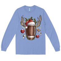 Colony Blue christmas football Long Sleeve Tee - SublimationCraftShop