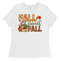 White fall sweet fall Ladies Tee - BundleAndBundleShop