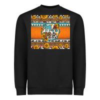 Black sunflowers hexagon frame mama Heavyweight Sweatshirt - Jasminsmagicworld