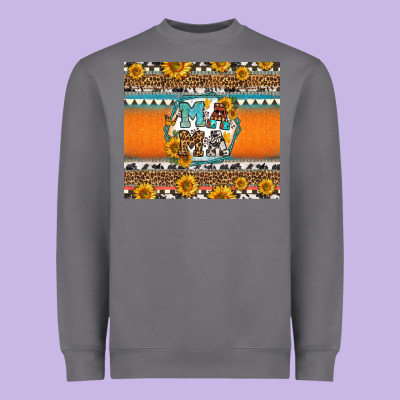 Sunflowers Hexagon Frame Mama Heavyweight Sweatshirt Designed By Jasminsmagicworld