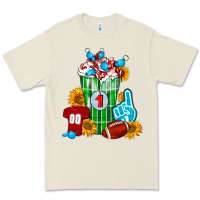 Bone Football Frappe Premium Tee - FaDigitalArtStudio