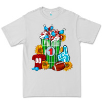 Dove Grey Football Frappe Premium Tee - FaDigitalArtStudio