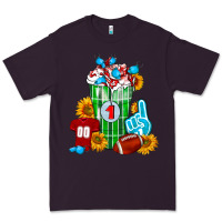 Plum Football Frappe Premium Tee - FaDigitalArtStudio