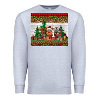 Heather Grey joy reindeer Premium Sweatshirt - Jasminsmagicworld