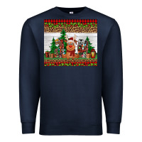 Navy joy reindeer Premium Sweatshirt - Jasminsmagicworld