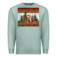 Seafoam joy reindeer Premium Sweatshirt - Jasminsmagicworld