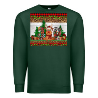 Sports Green joy reindeer Premium Sweatshirt - Jasminsmagicworld