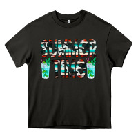 Asphalt Summer Time Cowhide Serape Heavy Core Tee - CowCowDesign