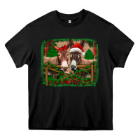 Black christmas donkeys Heavy Core Tee - Jasminsmagicworld