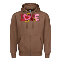Chestnut valentines day love sunflowers Zipper Hoodie - RanaPortraitStore