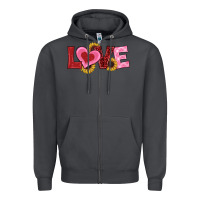 Smoke valentines day love sunflowers Zipper Hoodie - RanaPortraitStore
