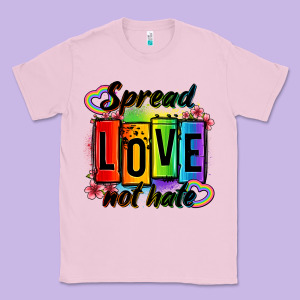 Spread Love Not Hate Classic Tee Designed By Oliviacreatesart
