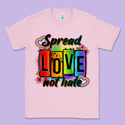 Spread Love Not Hate Classic Tee Designed By Oliviacreatesart
