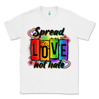 White spread love not hate Classic Tee - OliviaCreatesArt
