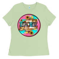 Matcha teacher vibe earrings Ladies Tee - BundleAndBundleShop