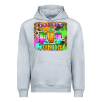 Heather Grey Loaded Tea Junkie Urban Hoodie - Jasminsmagicworld