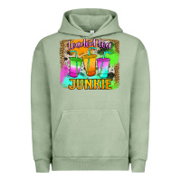 Pigment Oil Green Loaded Tea Junkie Urban Hoodie - Jasminsmagicworld