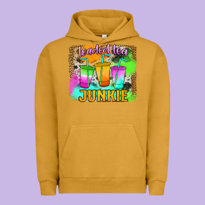 Loaded Tea Junkie Urban Hoodie Designed By Jasminsmagicworld