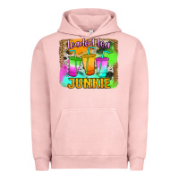 Pigment Salmon Loaded Tea Junkie Urban Hoodie - Jasminsmagicworld